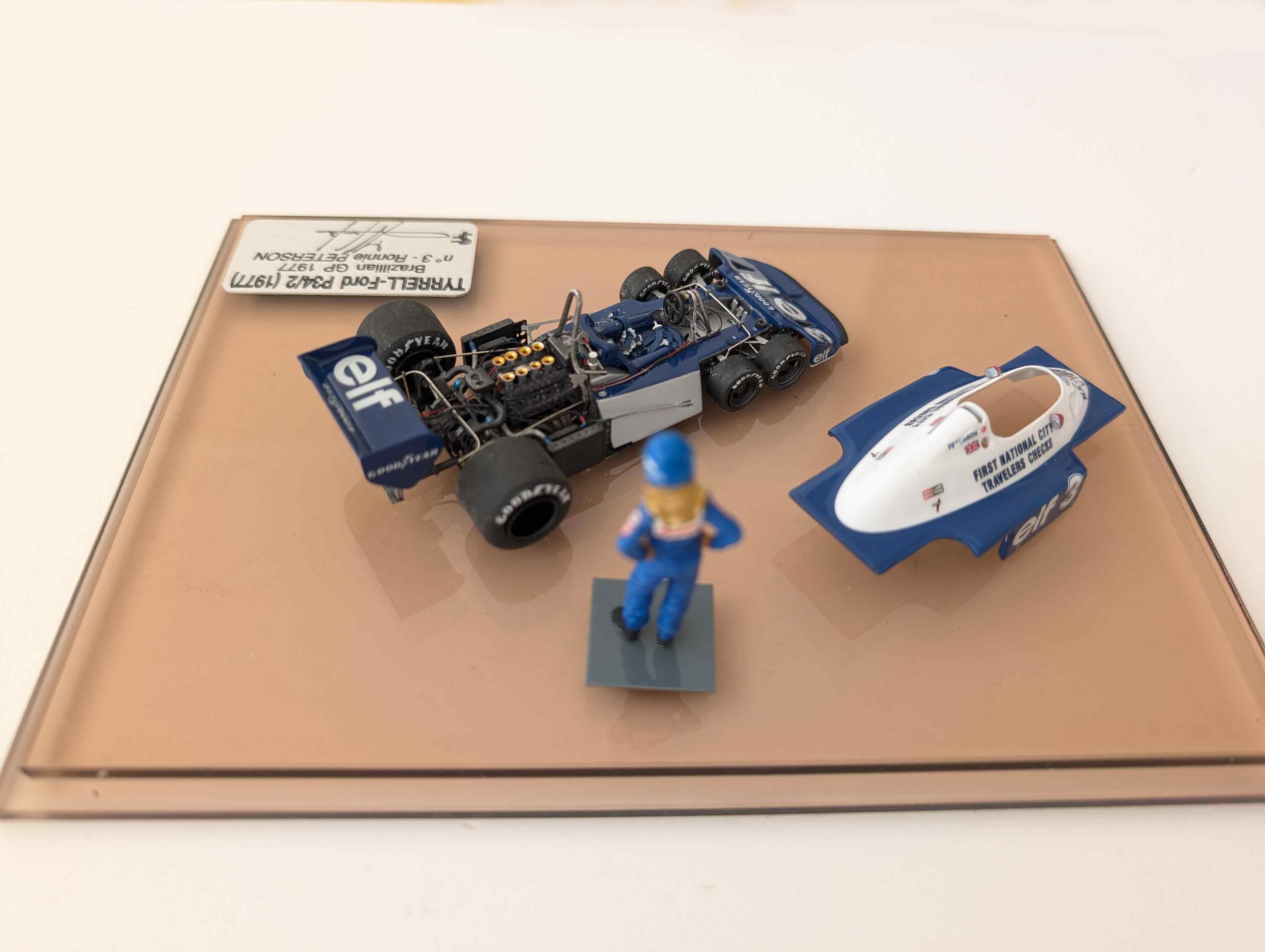 Tyrell Card Model F. Suber : Tyrell Ford P34 /2 Brazilia GP 1977, Modelart111