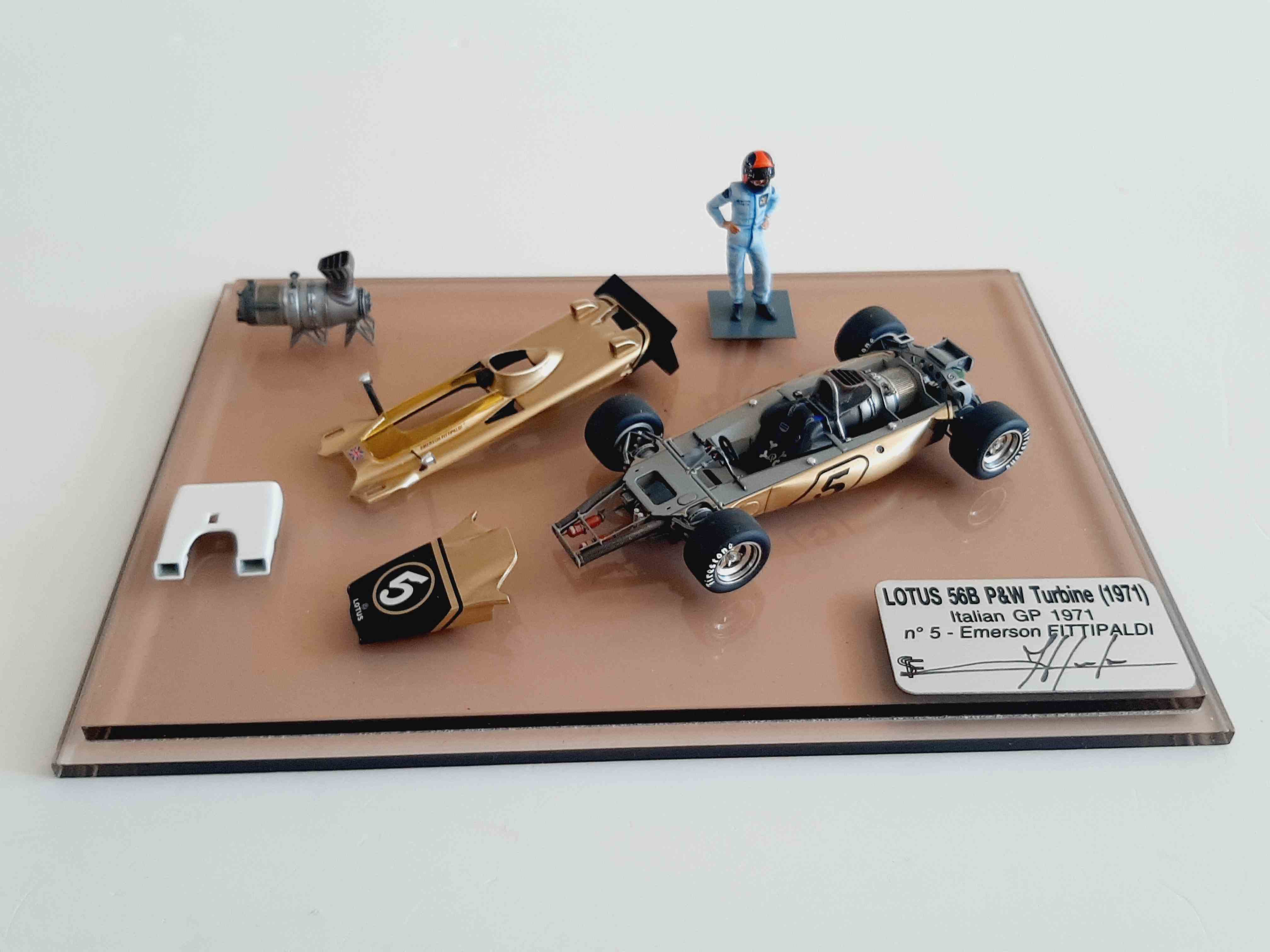 F. Suber : Lotus 56B turbine Italian GP 1971, Modelart111
