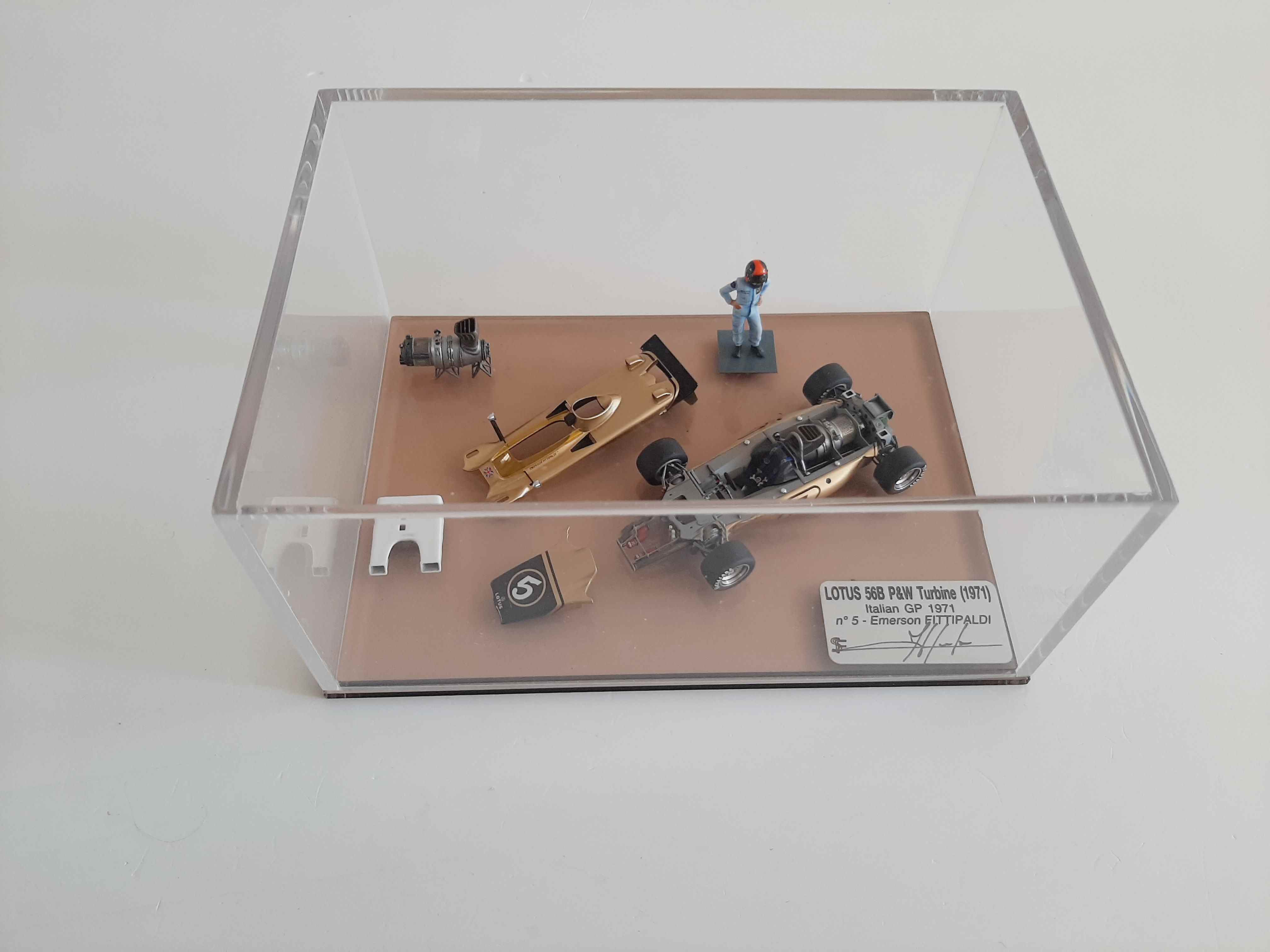 Maquette SMTS Lotus 56B GP D'Italie 1971 #5 E. Fittipaldi - Échelle 1:43 - Kit Monté Métal - Occasion Avec Boîte