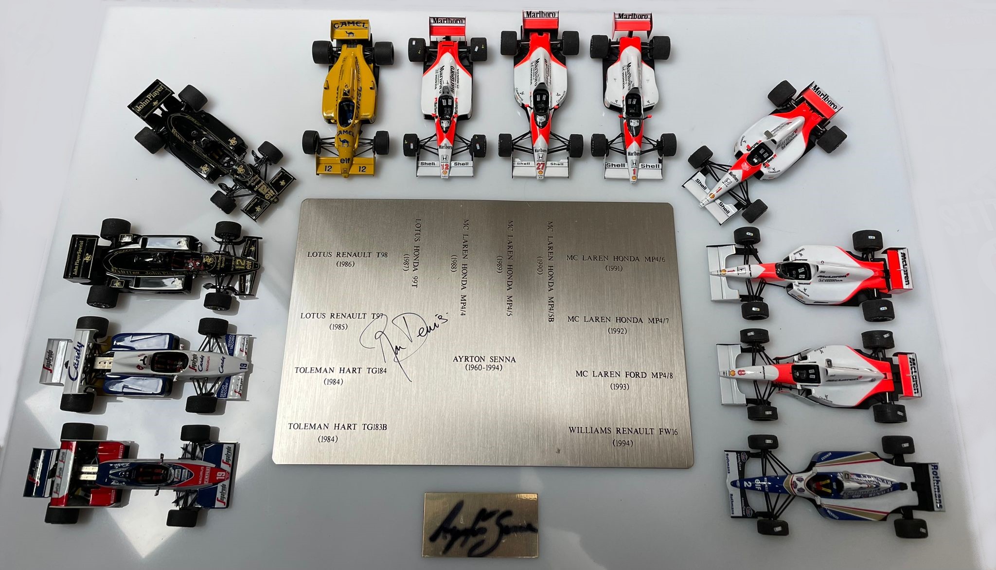 Coleção Kyosho F1 Ayrton Senna Completa (9 Carros) | Brasil