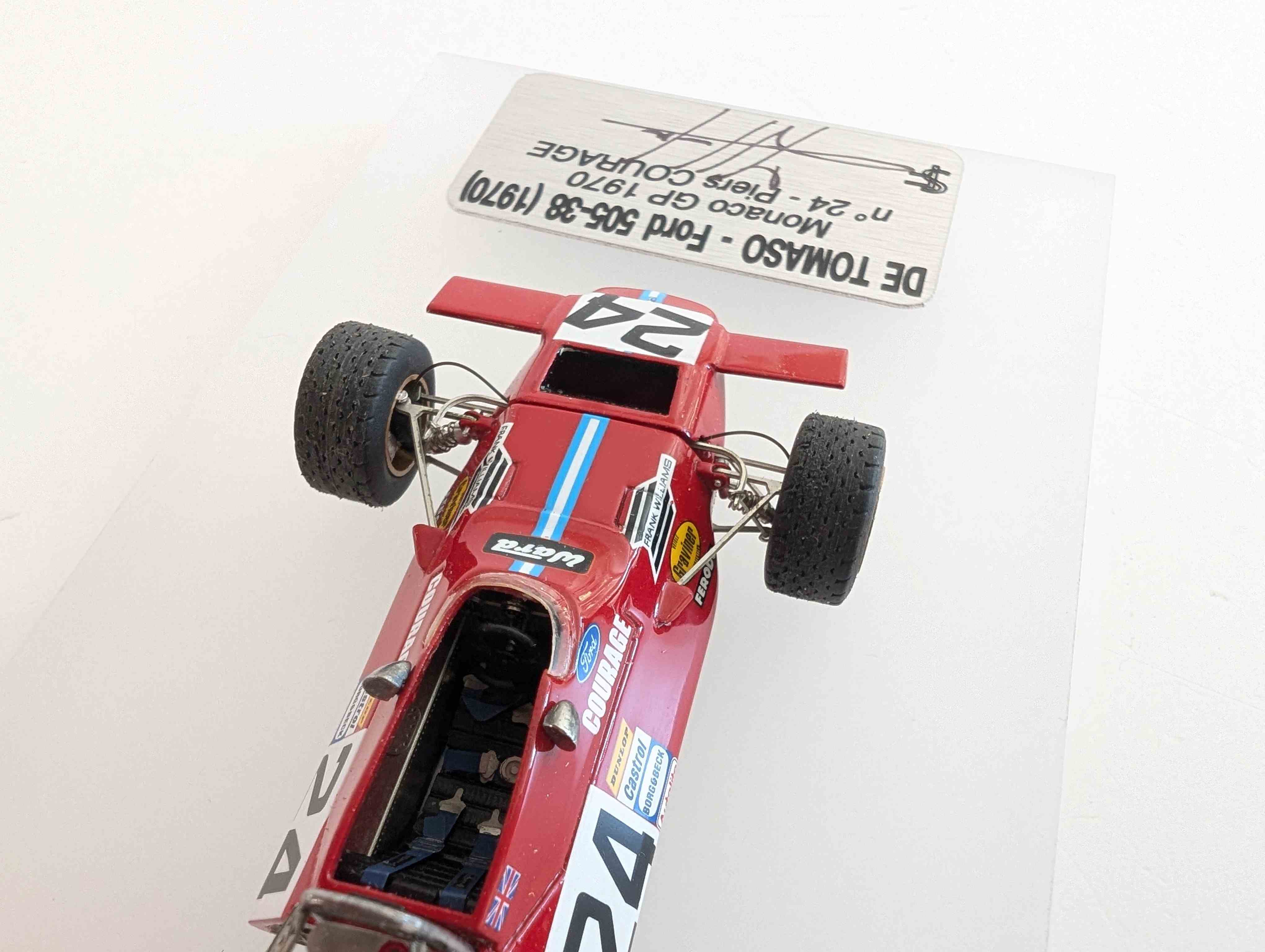 DE TOMASO 505/38 FORD FRANK WILLIAMS TEAM FACTORY ROLL OUT – 1970 – 1