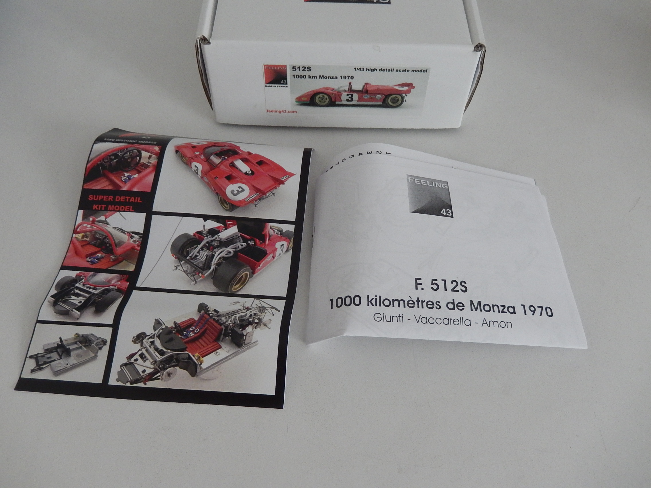 Ferrari 512 S Coupé #3 Brands Hatch 1970 – Kit Miniature Madyero 1/43 Résine